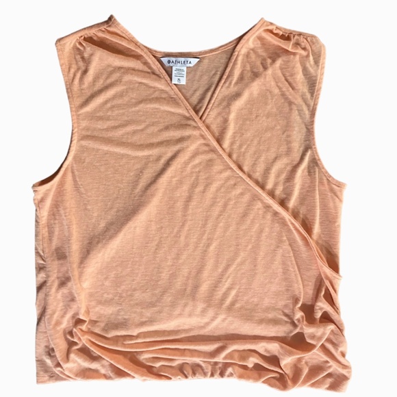 Athleta Orange Breezy Wrap Tank Camisole Top‎ XL - Picture 3 of 8